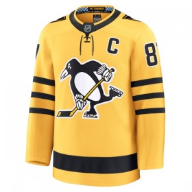 Miesten NHL Pittsburgh Penguins Pelipaita 2025-26 Fanatics Premium Sidney Crosby Alternate Gold